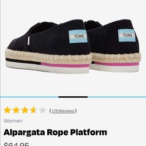 TOMS platform espadrilles